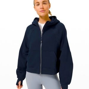 NWOT Navy Blue Lululemon Full Zip Scuba Hoodie (M/L)